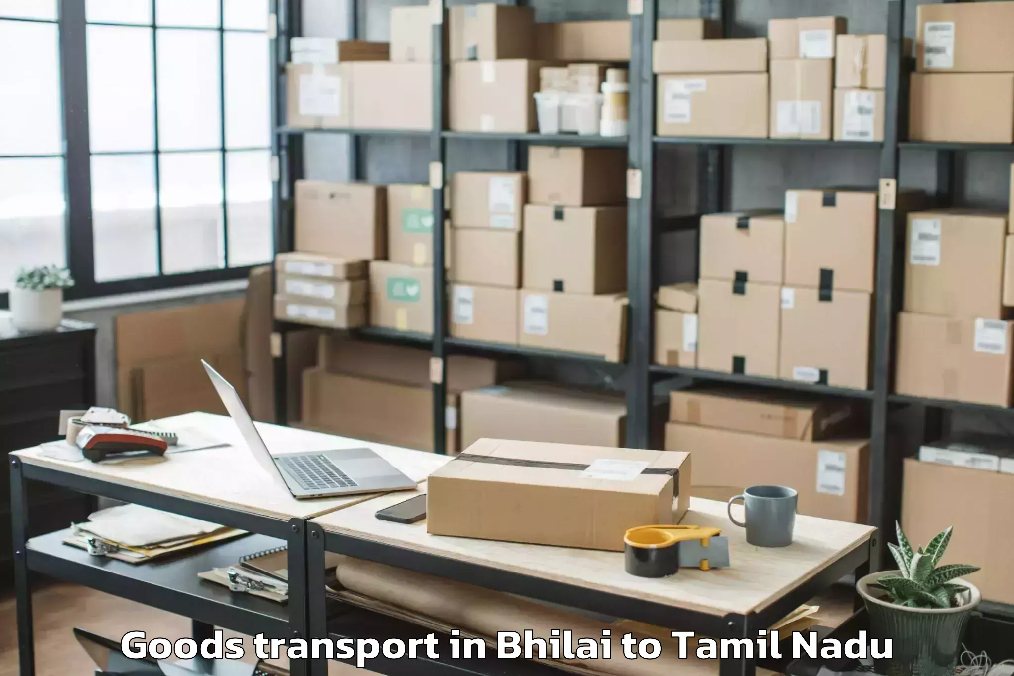 Reliable Bhilai to Tiruchi Goods Transport